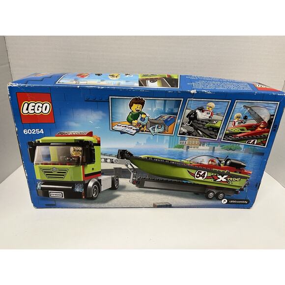 LEGO City Race Boat Transporter 60254 Building Kit Playset 238 Pieces - Picture 1 of 3